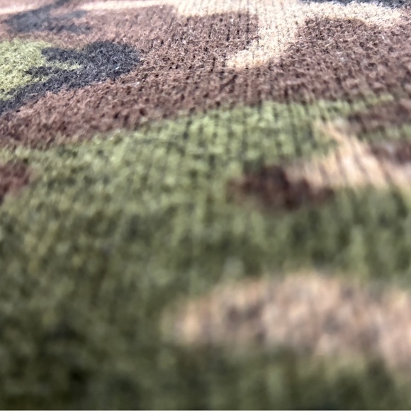 Polo Ralph Lauren $228 Camo Full Zip Fleece Lined Sweater Jacket Green Medium - Picture 8 of 12